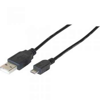 Cordon eco USB 2.0 A / MICRO B noir