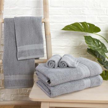 Silver Grey 100% Cotton Luxury Hand Towel