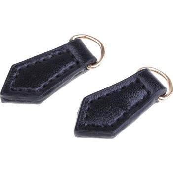 Baoblaze 2Pcs Leather Zipper Pull Slider Accessories