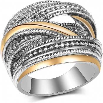 Bague hyperbolique Huitan en argent sterling