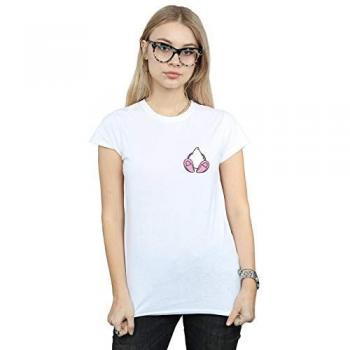 Disney Womens Daisy Duck Backside Print Tee – S, White