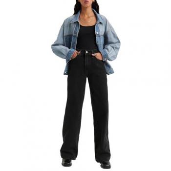 Levi's® Jeans Ribcage A6081-0001 Schwarz Wide Leg 32_34 Damen
