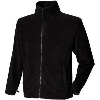 Henbury Men's Charcoal Plain Fleece Jacket