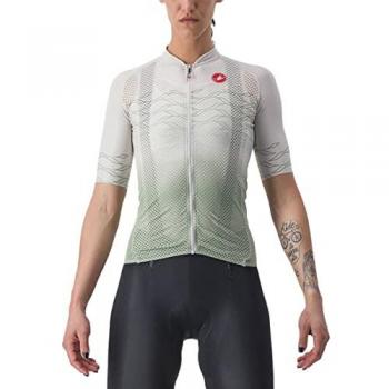 Maglia Castelli Climber's 2.0 Donna Manica Corta Rosso Corsa Bianco Grigio
