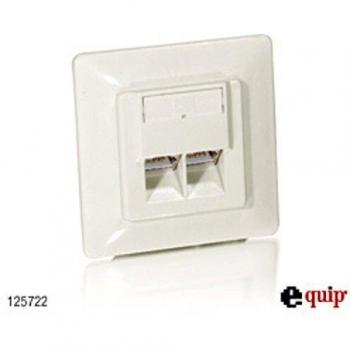 Equip RJ45 Aufputz-Dose 2xRJ45 Cat5e, reinweiss