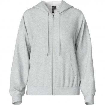 Felpa Donna Pieces Chilli Light Grey Melange XL