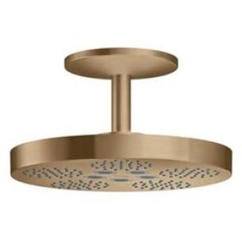 Hansgrohe Axor One Duschkopf 48494140, Deckenanschluss, 2jet, brushed bronze