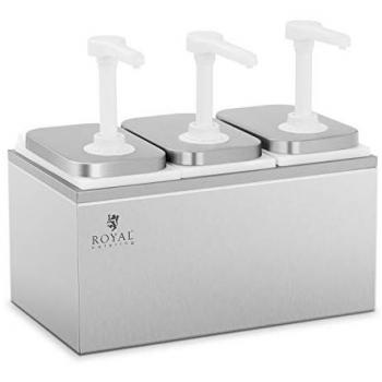 Distributeur de sauce 3 x 2 L avec 3 pompes