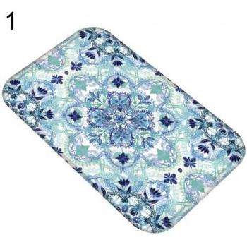 Alfombrilla antideslizante de baño, diseño flor de sandía, 40x60cm