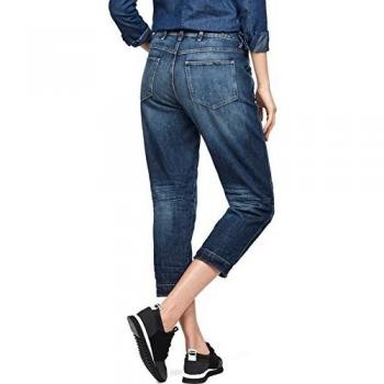G-STAR RAW 5622 3D S High Friend Jean Boyfriend 7/8 Femme, Bleu