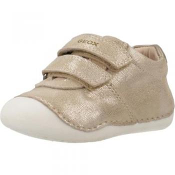 Sandales douces bébé 4 pattes Tutim GEOX beige et doré