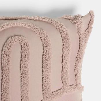 Modern Light Brown Tufted Arch Cushion Cover – 45x45cm