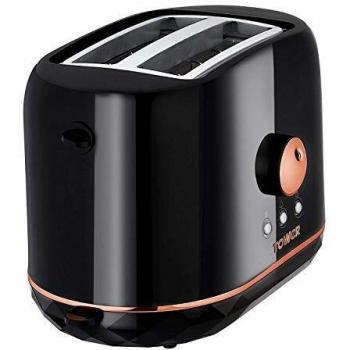 Tower Rose Gold 870W 2-Slice Toaster