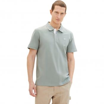 TOM TAILOR Casual Poloshirt, grün, Größe L