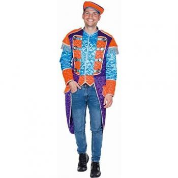 Größenset 54: Orange Steppmantel Herren, Faschingsvorfreude – Mottoland