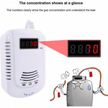 Detector de Gas Combustible con Aviso de Alerta