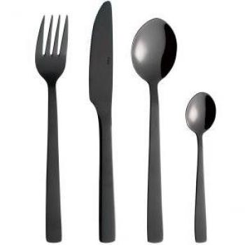 Assortiment couverts noir, collection Aida, 24 unités