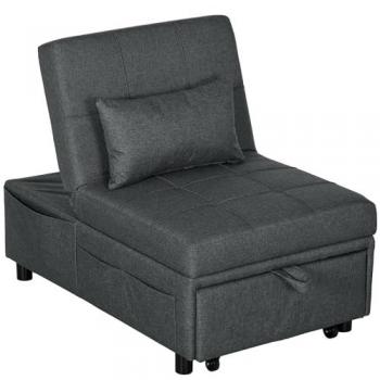 Cama Silla Deslizante con Bolsillo y Almohada Incorporada