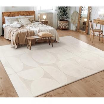 Tapis Chambre Crème Scandinave 120x160 cm