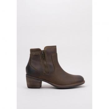 Clarks Neva Zip WP 40 Botín Tacón Marrón para Mujer