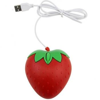 Mini Strawberry Optical Mouse for PC