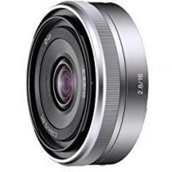 Sony SEL 16 mm f2,8 Silber APS-C-Objektiv SEL16F28