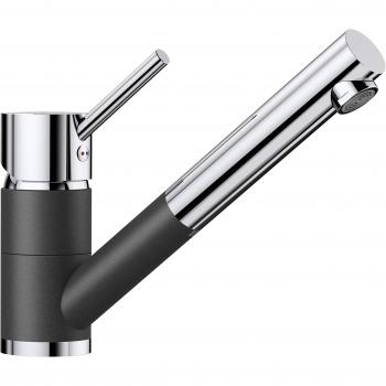 BLANCO Antas S Robinet de Cuisine Chrome, Haute Pression, Noir, 515356