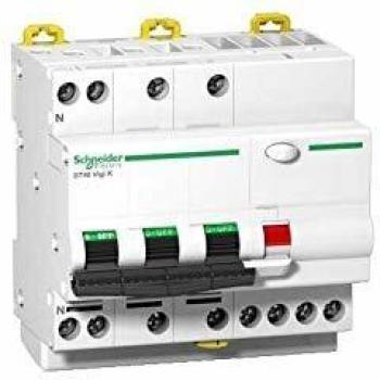 Schneider Disjoncteur Différentiel A9N21230 3P+N 25A 300mA