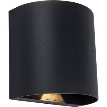 Aplique exterior LED Gemini Beams 10W negro mate