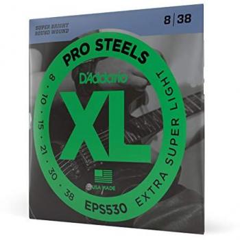 Cordes de guitare électrique D'Addario EPS530 Pro Steels 008-038
