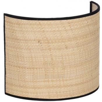 Aplique de Pared Rafia con Estructura de Hierro