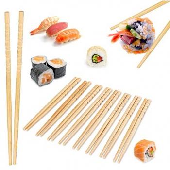 Bambù Eleganza 10 Paia – Bacchette Antiscivolo 24 cm