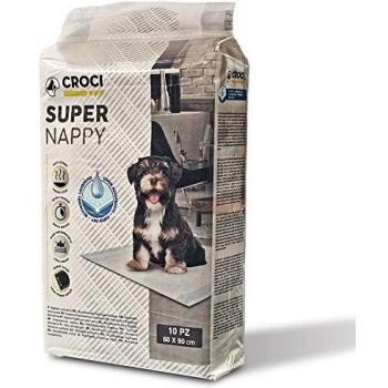 Traversine assorbenti Super Nappy per cani 90x60 cm, confezione da 10