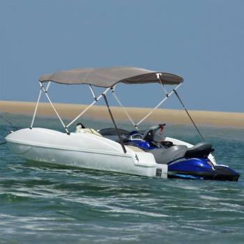 Toit bimini 4 arceaux 243x(200-213)x137 cm