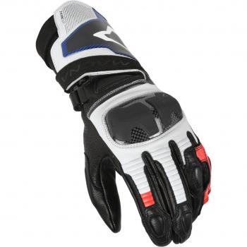 Guanti Moto Macna Thandor Bianco Rosso Blu taglia S