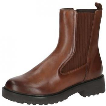 Caprice Damen Stiefeletten Braun mit Blockabsatz und Thermosohle, Größe 36