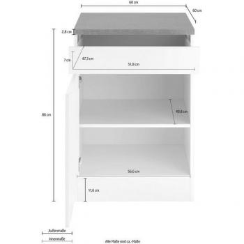 OPTIFIT Unterbaukasten „Roth“ – 60 cm x 88 cm
