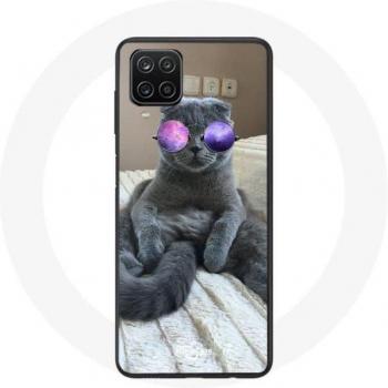 Galaxy A12 Feline Theme Case