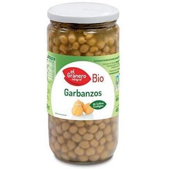 Garbanzos cocidos bio El Granero Integral 660g