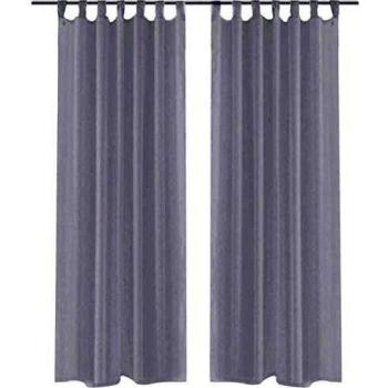 VidaXL White Sheer Drapes 140 x 225 cm 2 pcs