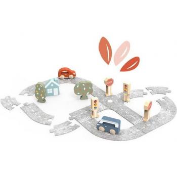 Speedy monkey Autospur Verkehrs-Puzzle Set