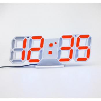 Réveil de Bureau LED 3D avec Charge USB et Veilleuse