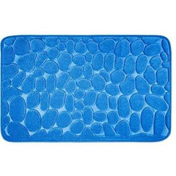 Moquette de bain en mousse haute densité – 60x100 cm, bleu