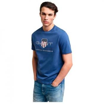 Tee Hombre Gant Archive Shield XL Azul – Algodón Casual