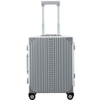 Aleon Handgepäck-Trolley 21 mit Kleidersack, 4 Rollen, Silber