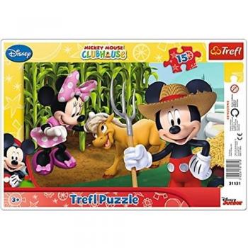 Trefl Mickey Mouse in The Countryside 15-Piece Frame Puzzle