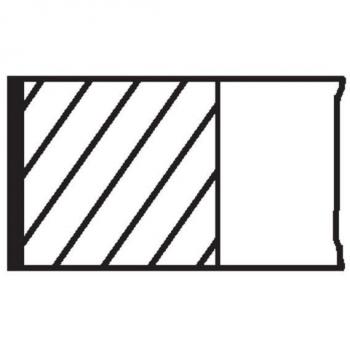 MAHLE ORIGINAL Segmentos do êmbolo 014 98 N1