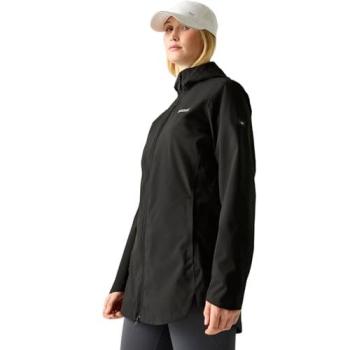 Regatta Womens Natalina Hooded Waterproof Jacket in Jet Black, Size 10