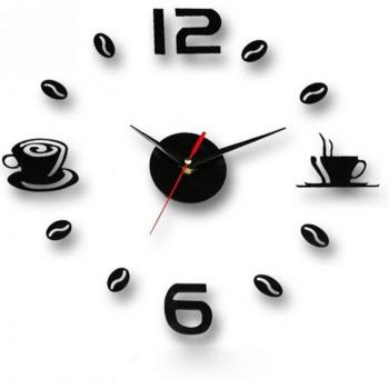 DIY Coffee Cup Mirror Clock Decor