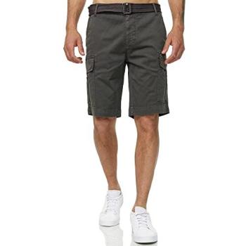 Tazzio Herren Cargoshorts Steingrau 40